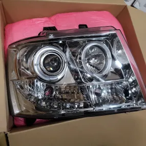 07-14 Chevy Suburban 1500 Projector Headlights LED Halo LED Chrome PRO-YD-CSUB07-HL-C