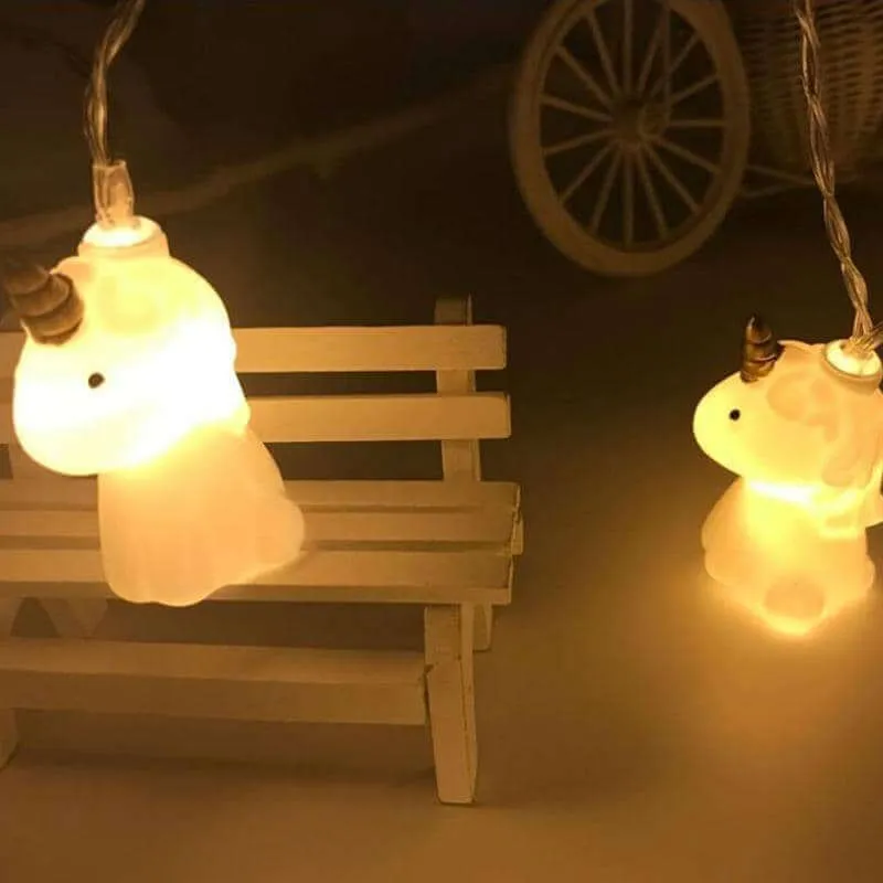 10pcs LED Unicorn Party Lights