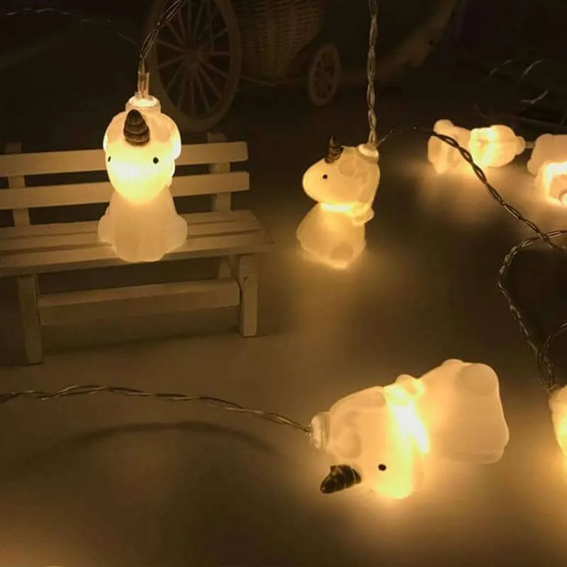 10pcs LED Unicorn Party Lights