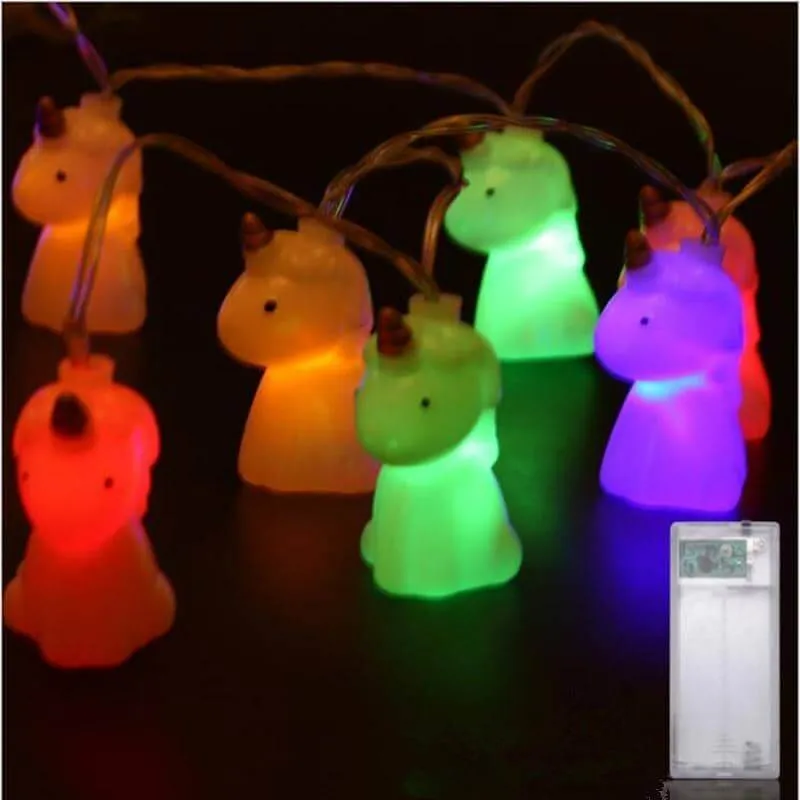 10pcs LED Unicorn Party Lights