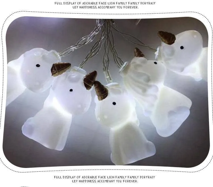 10pcs LED Unicorn Party Lights