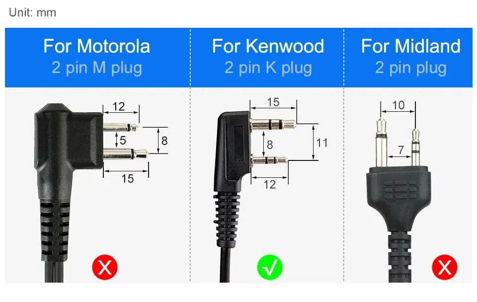 10pcs Retevis Walkie Talkie Earpiece Acoustic Tube Headset Transceiver For Kenwood Baofeng UV 5R UV 82 888S H777 RT622 RB618