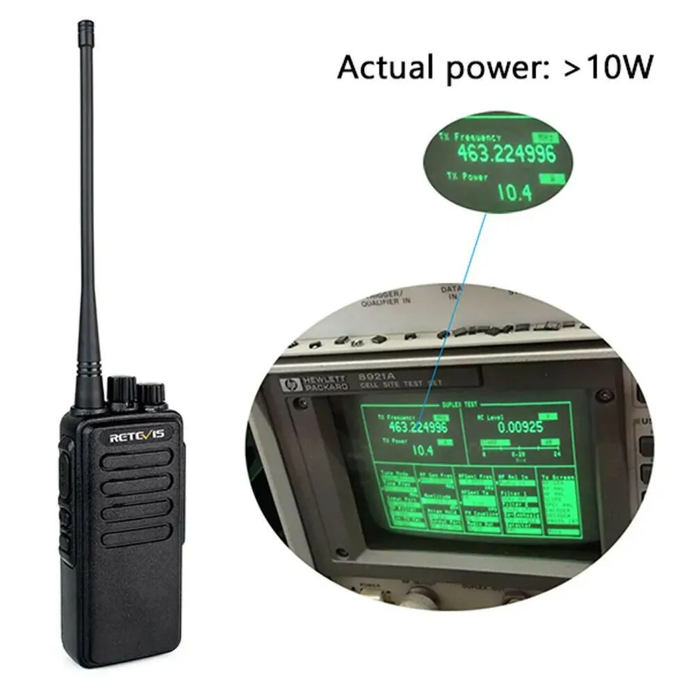 10W Powerful Walkie Talkie Long Range 10 km Retevis RT1 UHF High Class Two-way Radio walkie-talkie for Hunting Business
