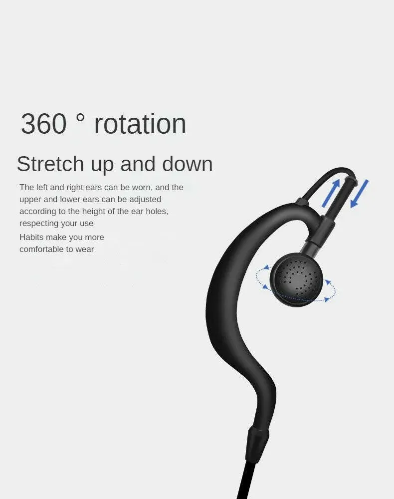 2 Pin Walkie-Talkie Headset Wired Two Way Ham Radio Earpiece Earphone For Baofeng BF-888S UV5R Walkie Talkie 993 Earwear
