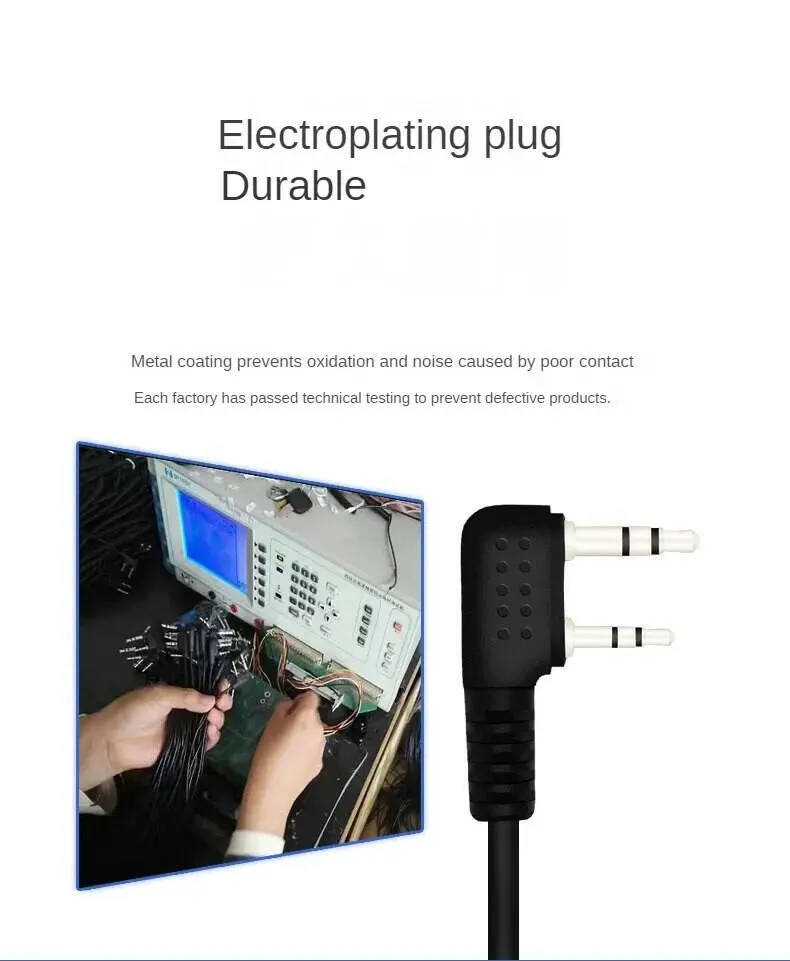 2 Pin Walkie-Talkie Headset Wired Two Way Ham Radio Earpiece Earphone For Baofeng BF-888S UV5R Walkie Talkie 993 Earwear