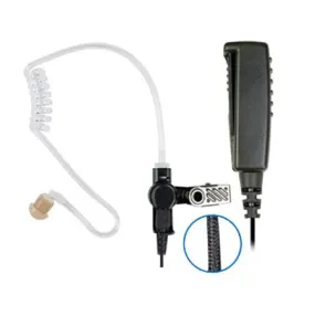 2-Wire Surveillance Mic with Braided Fiber Cable for Motorola XPR3300, DEP550 & DP3661E Series Portables
