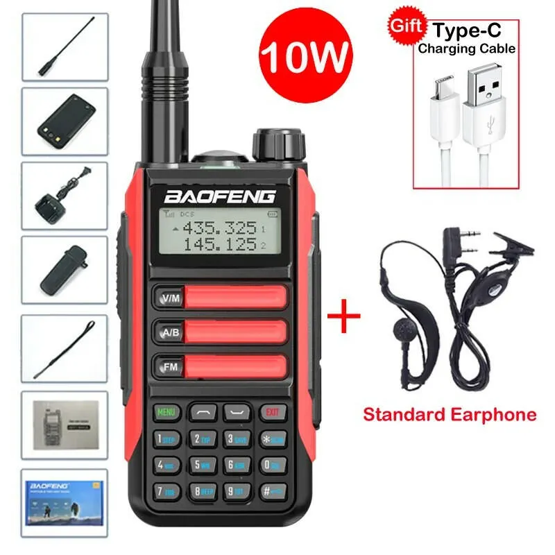 2023 Baofeng UV-16 MAX V2 Professional 10W Upgraded Of UV-5R UV-10R Walkie Talkie IP68 Waterproof Long Range Dual Band Ham Radio