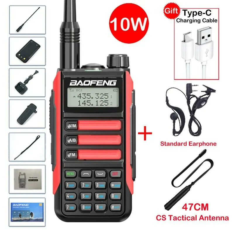 2023 Baofeng UV-16 MAX V2 Professional 10W Upgraded Of UV-5R UV-10R Walkie Talkie IP68 Waterproof Long Range Dual Band Ham Radio