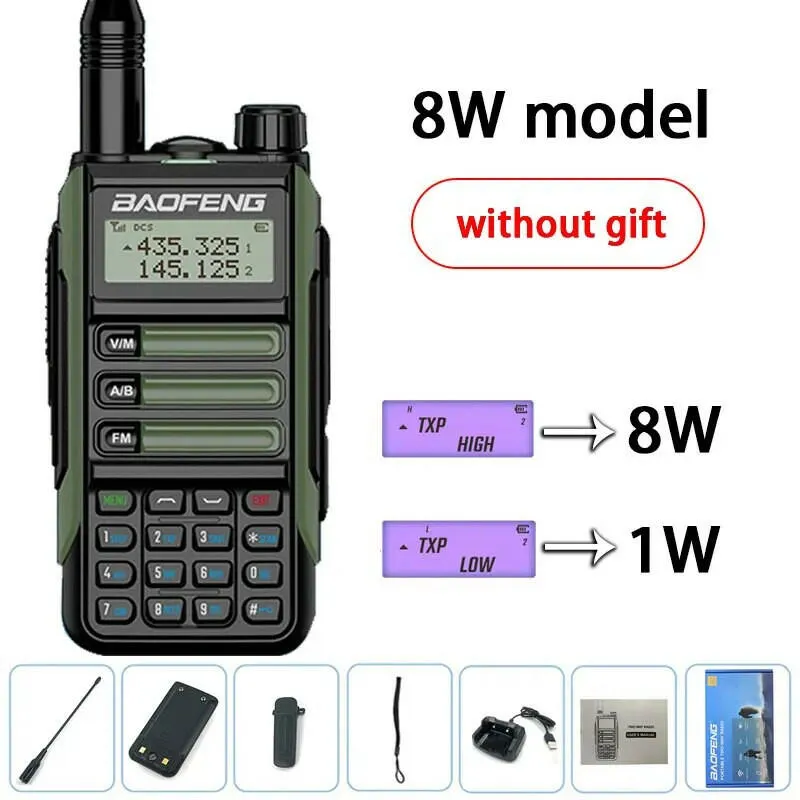 2023 Baofeng UV-16 PRO V2 Professional 10W Upgraded Of UV-5R UV-10R Walkie Talkie IP68 Waterproof Long Range Dual Band Ham Radio