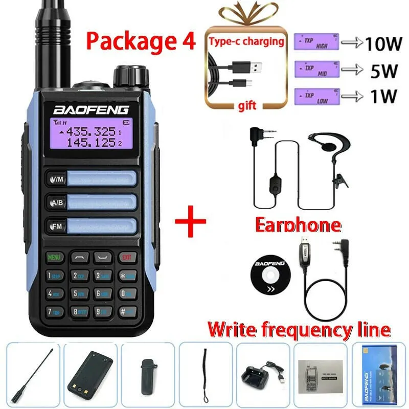 2023 Baofeng UV-16 PRO V2 Professional 10W Upgraded Of UV-5R UV-10R Walkie Talkie IP68 Waterproof Long Range Dual Band Ham Radio