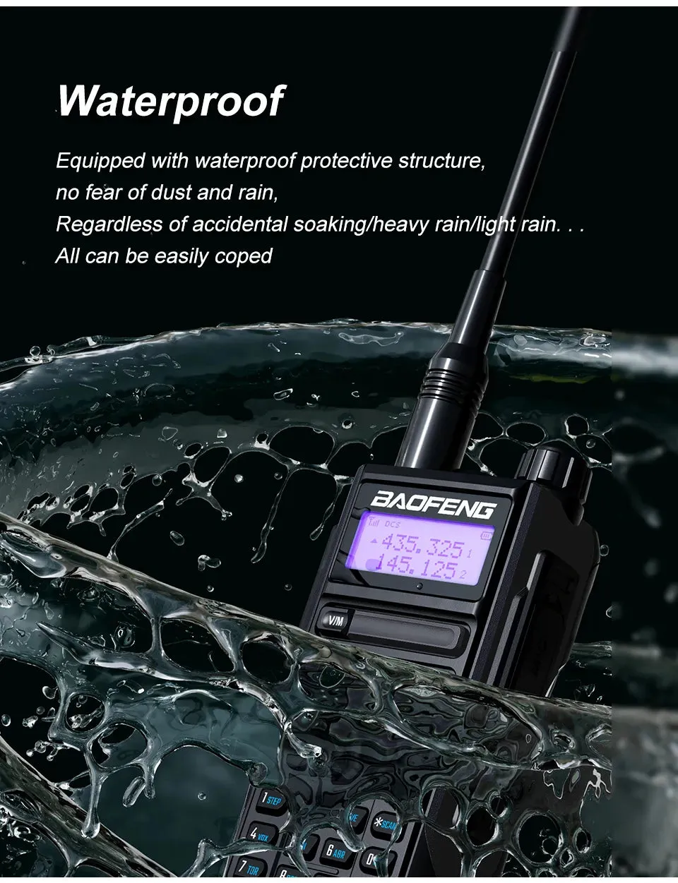 2023 Baofeng UV-16 PRO V2 Professional 10W Upgraded Of UV-5R UV-10R Walkie Talkie IP68 Waterproof Long Range Dual Band Ham Radio