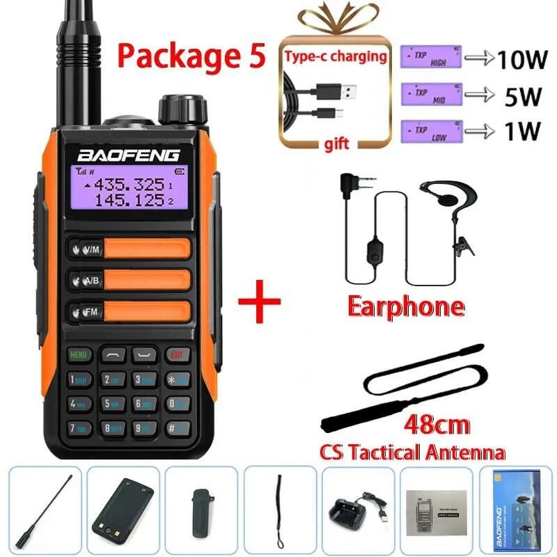 2023 Baofeng UV-16 PRO V2 Professional 10W Upgraded Of UV-5R UV-10R Walkie Talkie IP68 Waterproof Long Range Dual Band Ham Radio
