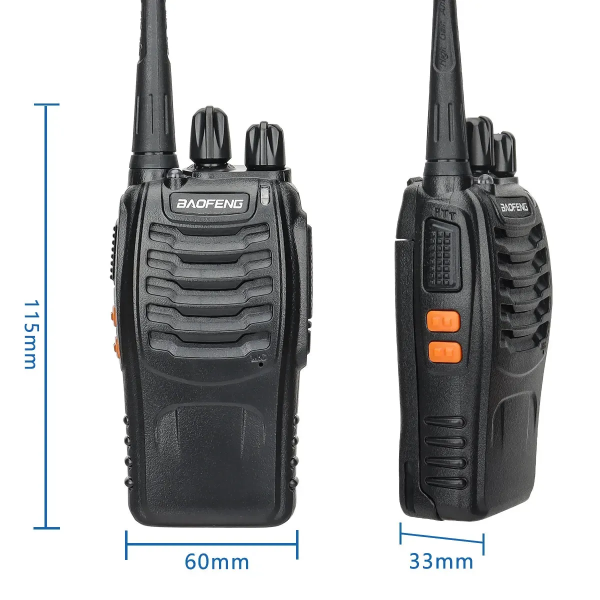 2/4PCS Baofeng BF-888S V2 Walkie Talkie Dual Band Portable Long Range Standby UHF 400-470MHz USB Ham Two Way Radio for Hunting