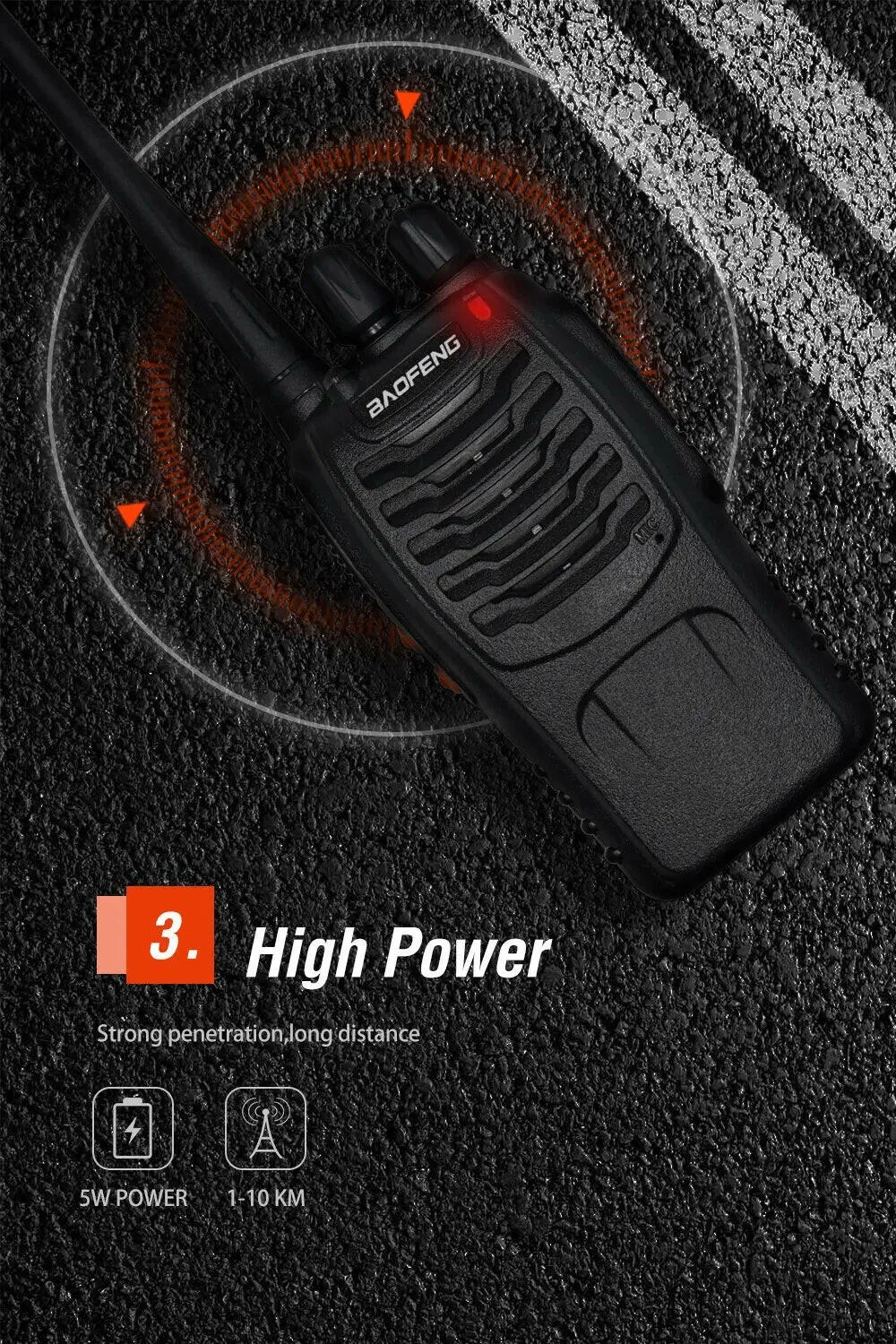 2pcs Baofeng BF-888S Walkie Talkie 5W 16 Chs 400-470MHz UHF FM Transceiver 6m Two Way Radio Comunicador For Outdoor Hiking