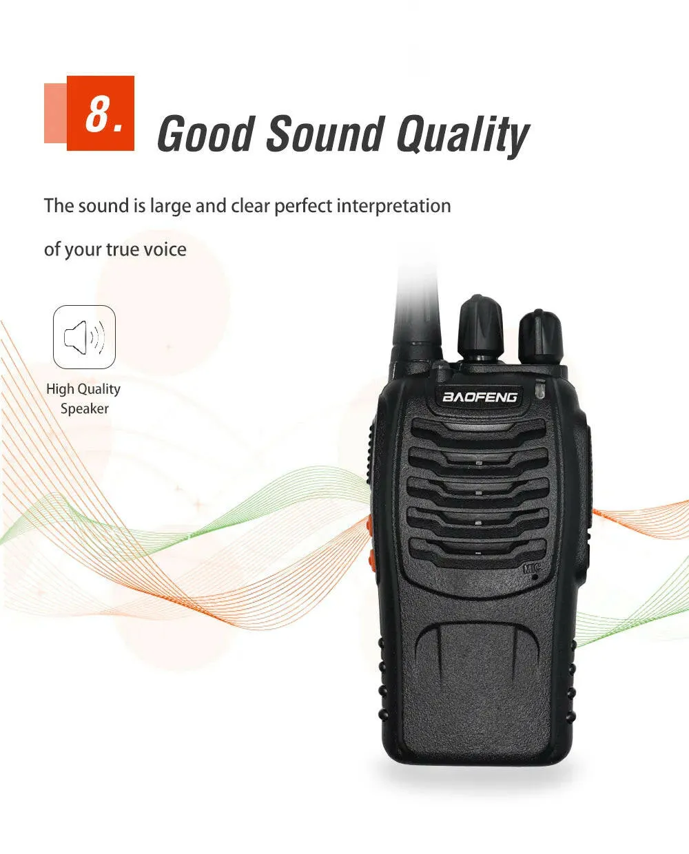 2pcs Baofeng BF-888S Walkie Talkie 5W 16 Chs 400-470MHz UHF FM Transceiver 6m Two Way Radio Comunicador For Outdoor Hiking
