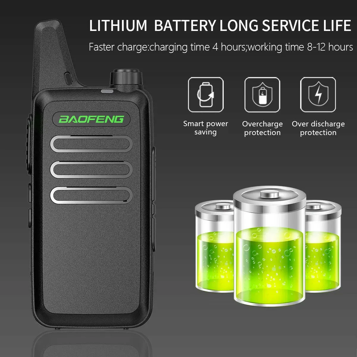 2PCS Baofeng BF-T20 5W Portable Mini Walkie Talkie VOX Charging USB For BF-C9 BF-888S KD-C1 Two Way Radio  Hotel Hunting