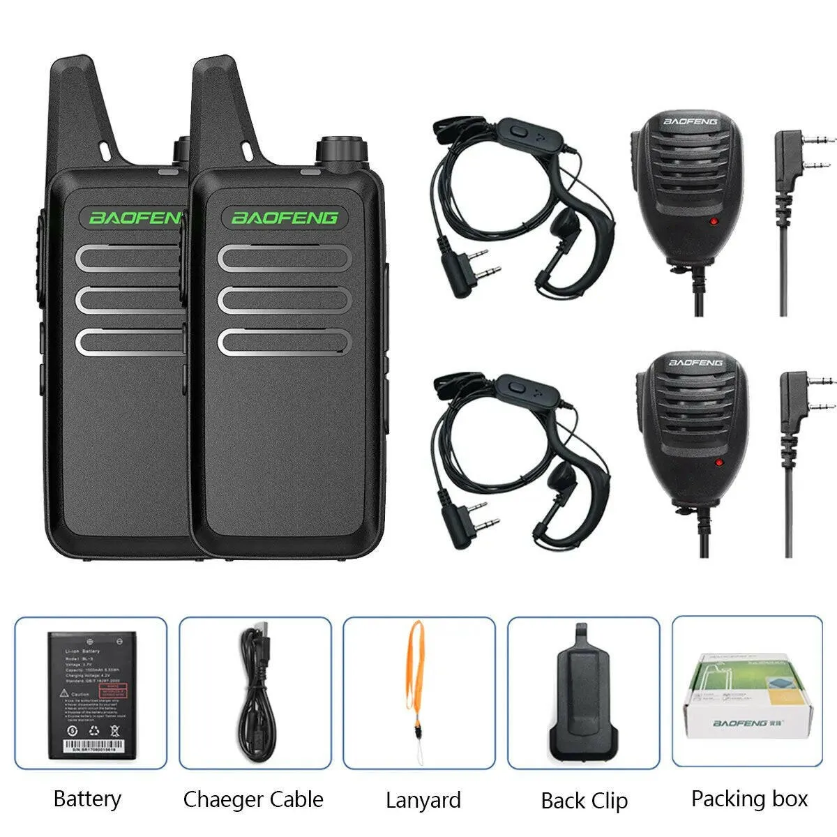 2PCS Baofeng BF-T20 5W Portable Mini Walkie Talkie VOX Charging USB For BF-C9 BF-888S KD-C1 Two Way Radio  Hotel Hunting