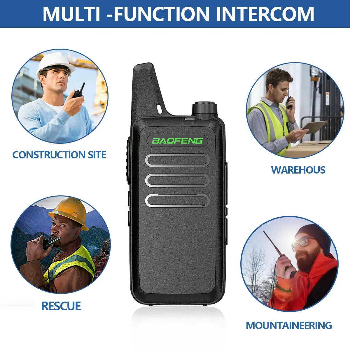 2PCS Baofeng BF-T20 5W Portable Mini Walkie Talkie VOX Charging USB For BF-C9 BF-888S KD-C1 Two Way Radio  Hotel Hunting