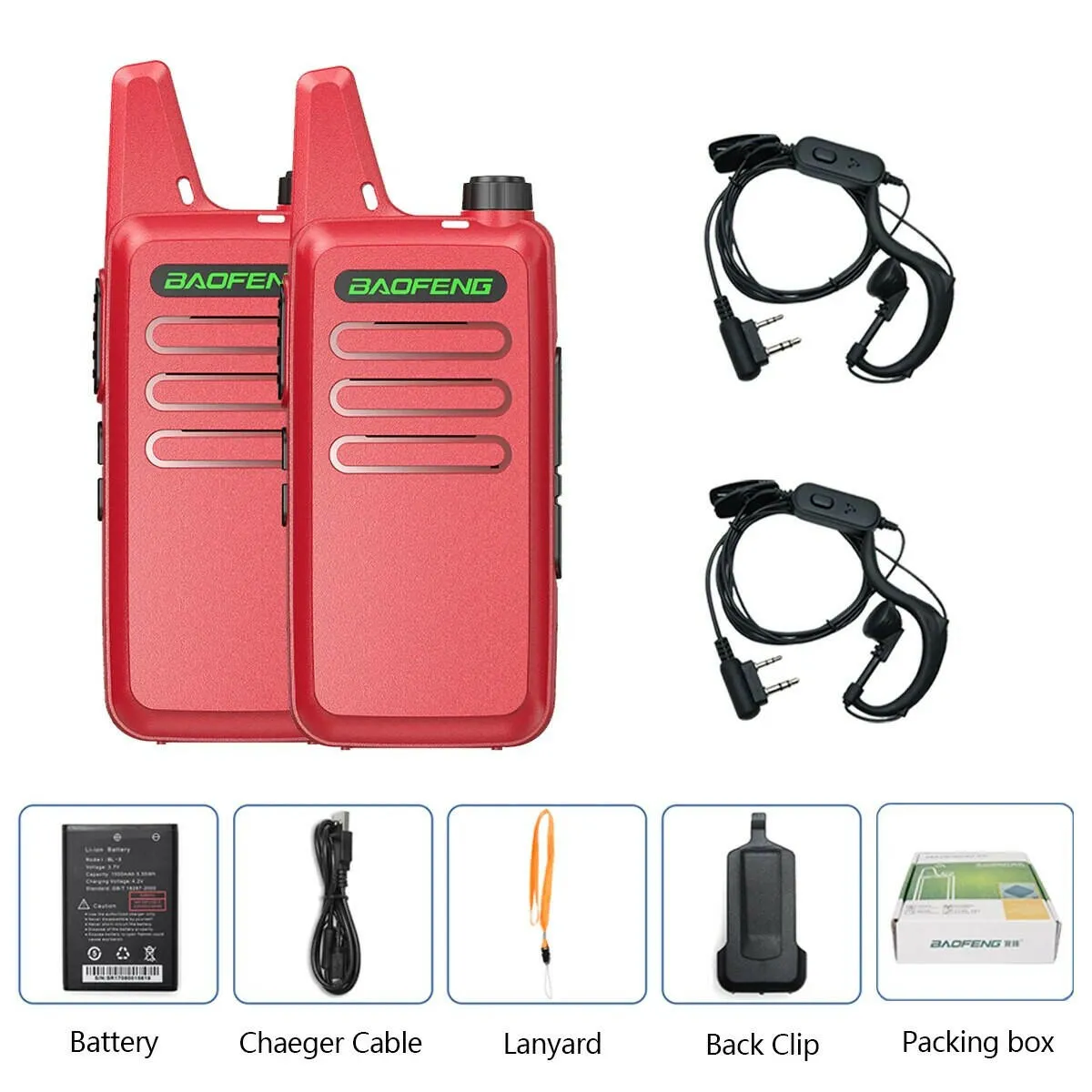 2PCS Baofeng BF-T20 5W Portable Mini Walkie Talkie VOX Charging USB For BF-C9 BF-888S KD-C1 Two Way Radio  Hotel Hunting