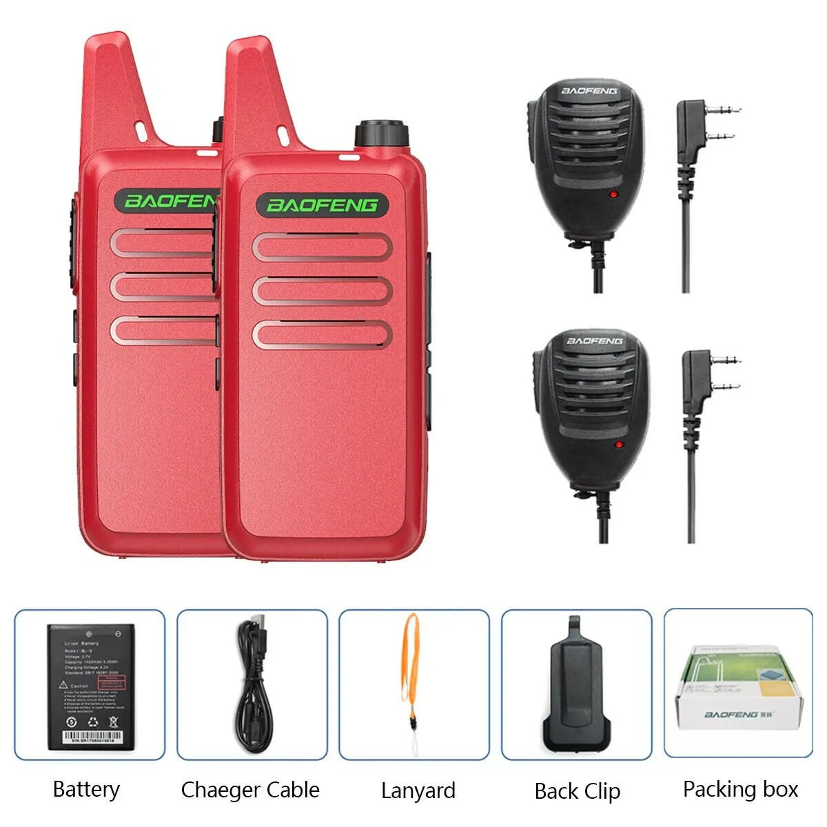 2PCS Baofeng BF-T20 5W Portable Mini Walkie Talkie VOX Charging USB For BF-C9 BF-888S KD-C1 Two Way Radio  Hotel Hunting