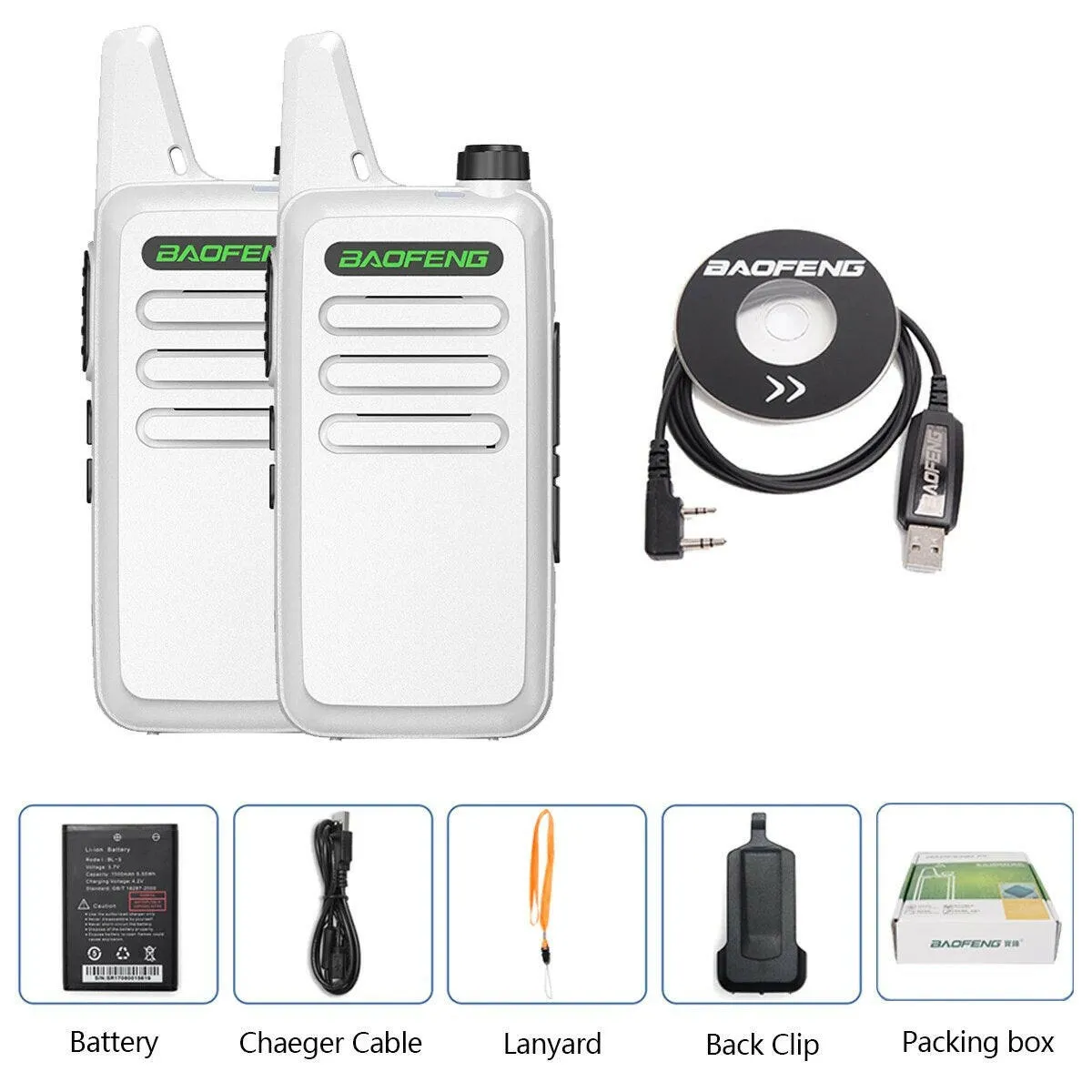 2PCS Baofeng BF-T20 5W Portable Mini Walkie Talkie VOX Charging USB For BF-C9 BF-888S KD-C1 Two Way Radio  Hotel Hunting
