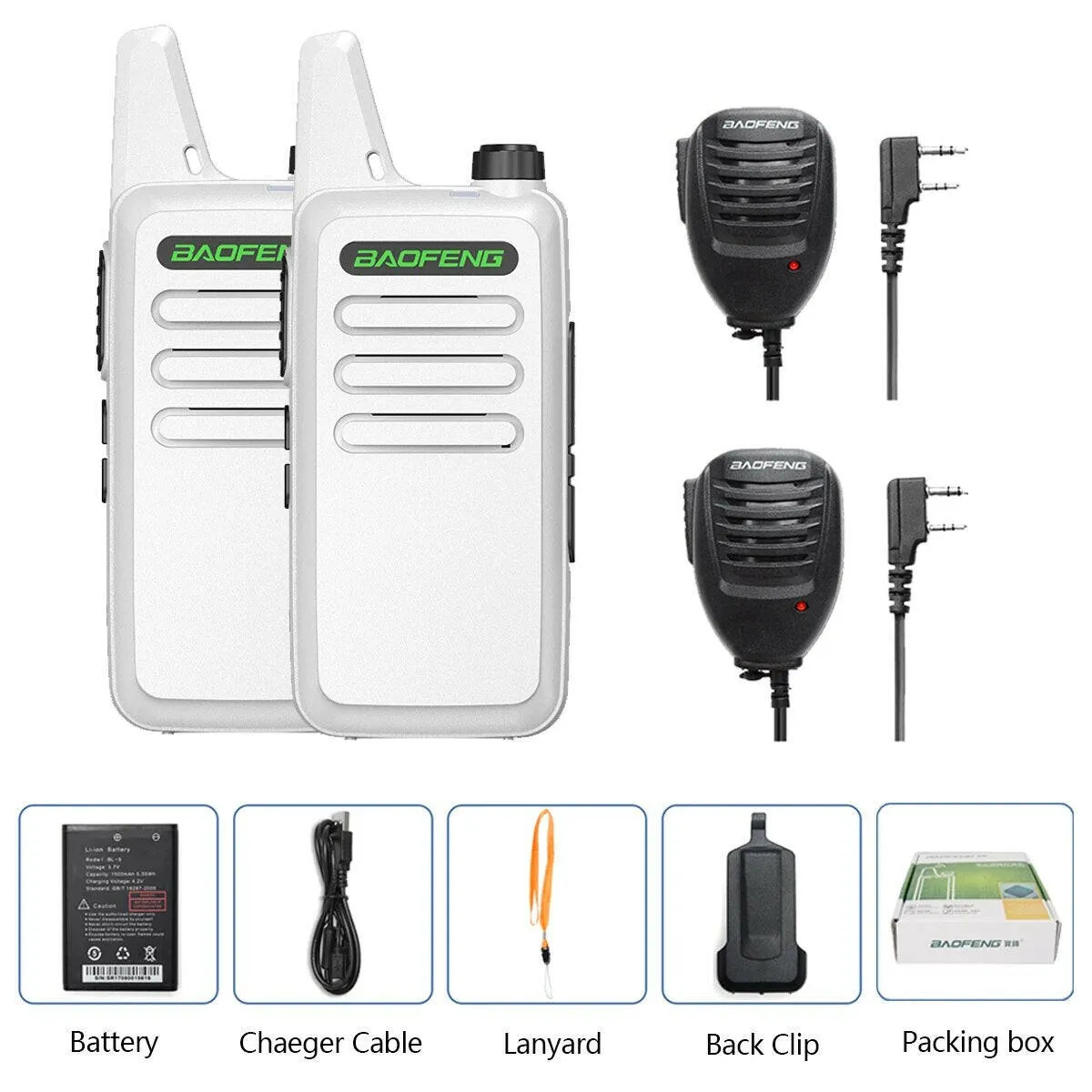 2PCS Baofeng BF-T20 5W Portable Mini Walkie Talkie VOX Charging USB For BF-C9 BF-888S KD-C1 Two Way Radio  Hotel Hunting