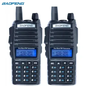 2Pcs Baofeng UV-82 Walkie Talkie CB Radio UV 82 Portable Two Way Radio FM VOX Transceiver Dual Band Long Range UV82 Ham Radios