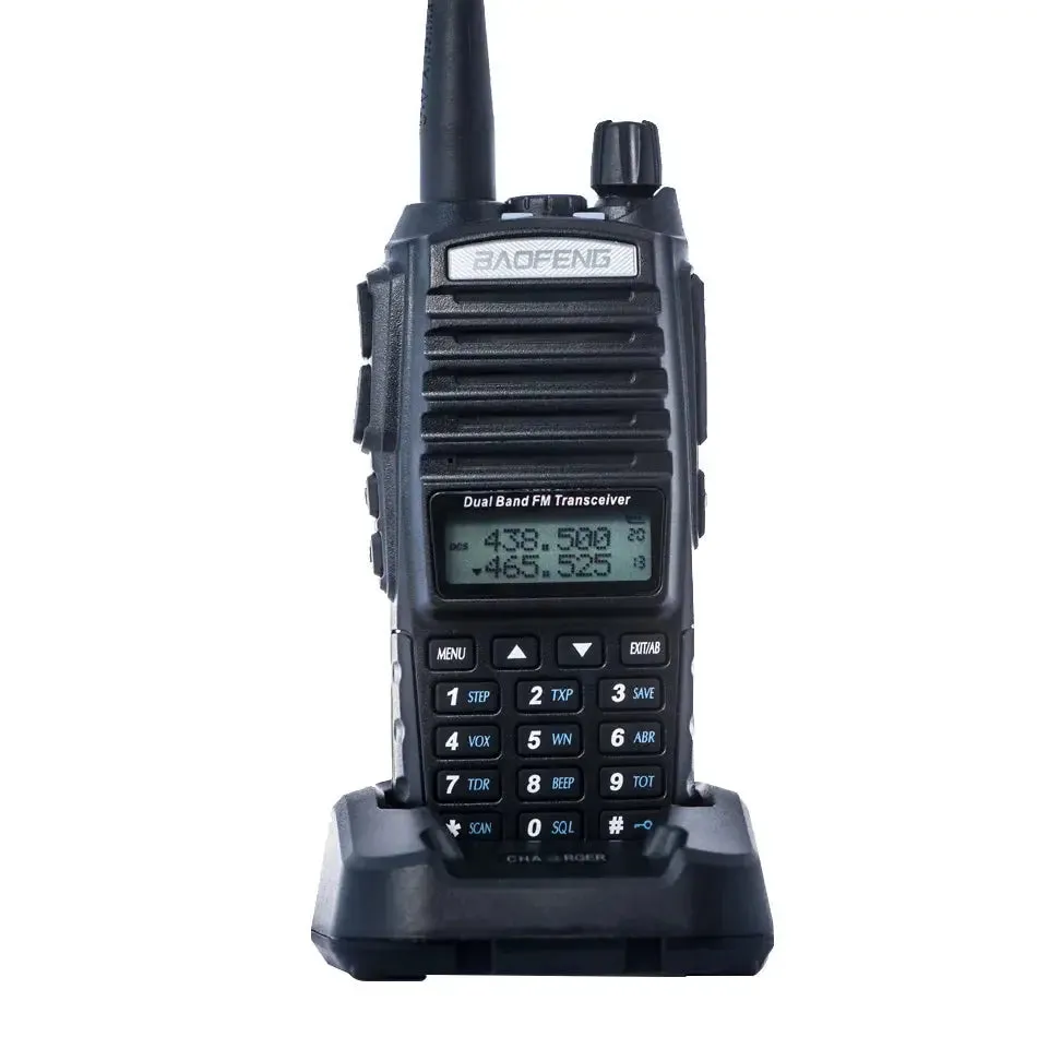 2Pcs Baofeng UV-82 Walkie Talkie CB Radio UV 82 Portable Two Way Radio FM VOX Transceiver Dual Band Long Range UV82 Ham Radios