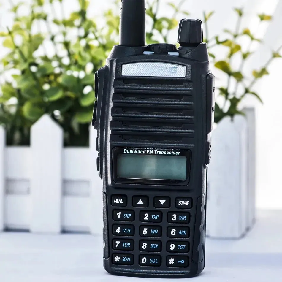 2Pcs Baofeng UV-82 Walkie Talkie CB Radio UV 82 Portable Two Way Radio FM VOX Transceiver Dual Band Long Range UV82 Ham Radios