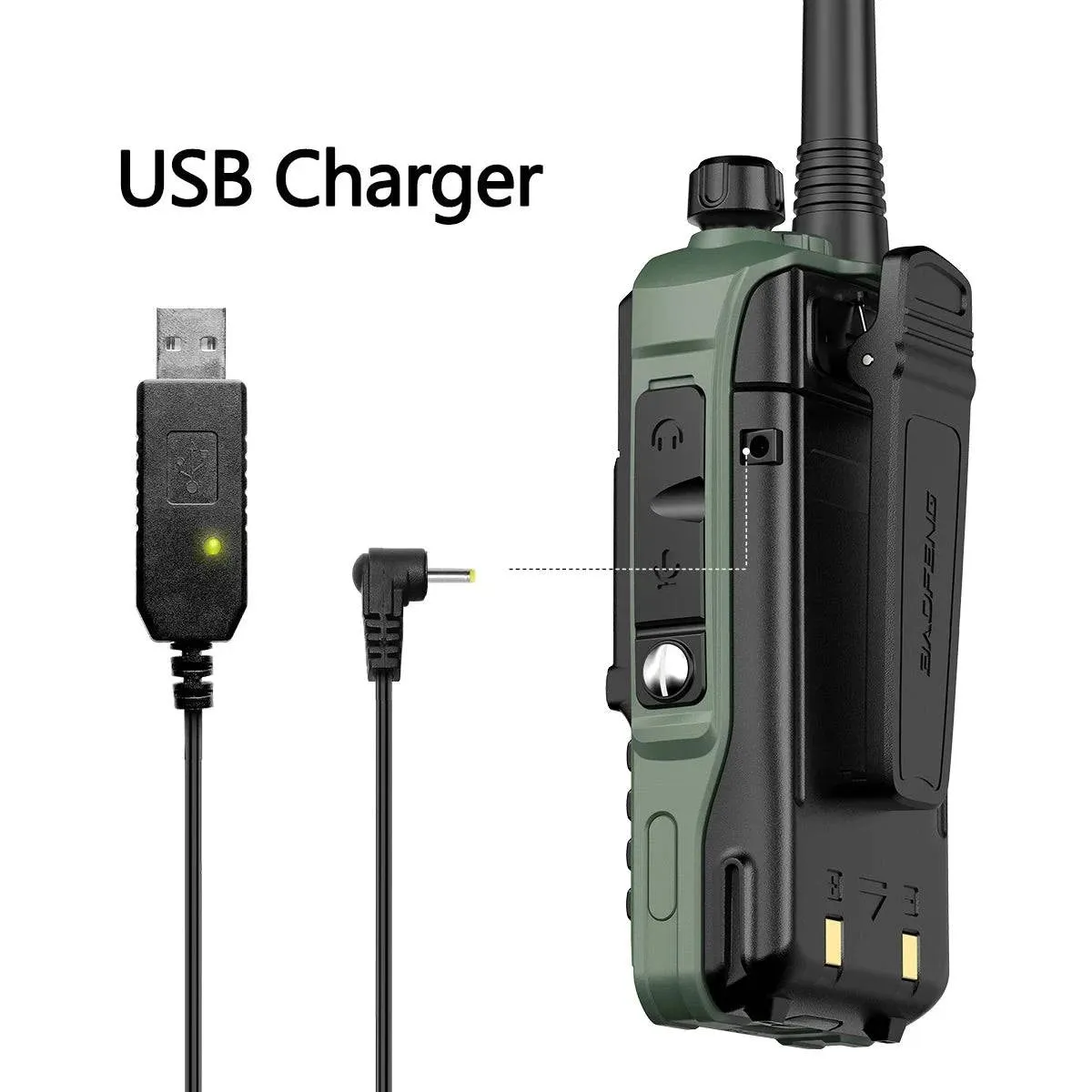 2PCS BaoFeng UV-S9 PLUS Waterproof Walkie Talkie 10W Powerful CB Radio Long Range Portable Two Way Radio set for hunting travel