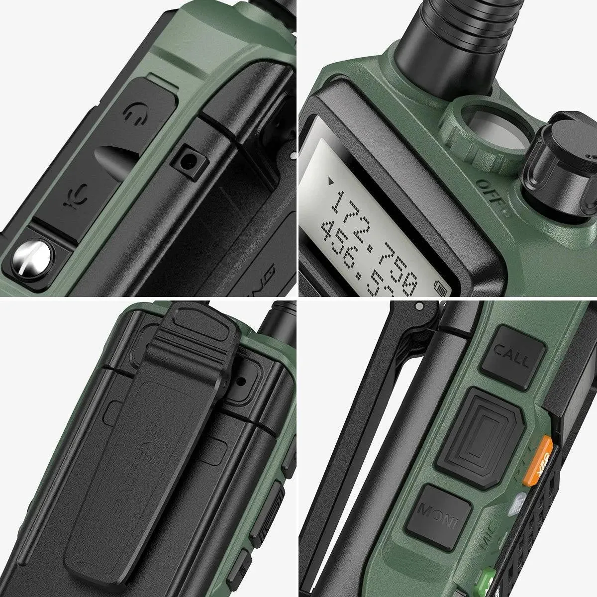 2PCS BaoFeng UV-S9 PLUS Waterproof Walkie Talkie 10W Powerful CB Radio Long Range Portable Two Way Radio set for hunting travel