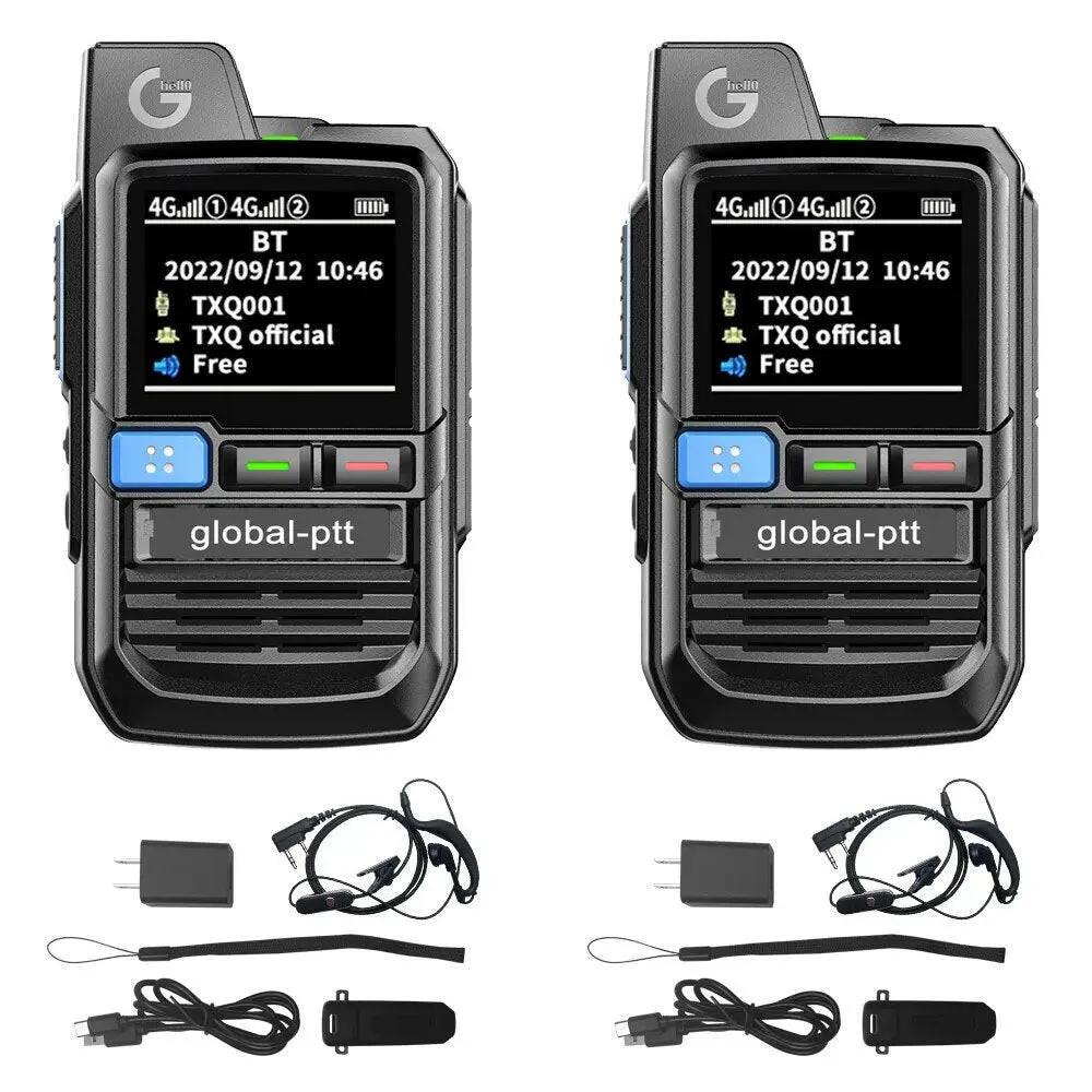 2PCS global-ptt global walkie talkie Wurui G0 POC mini radio commutator radios long range profesional Two-way radio internet