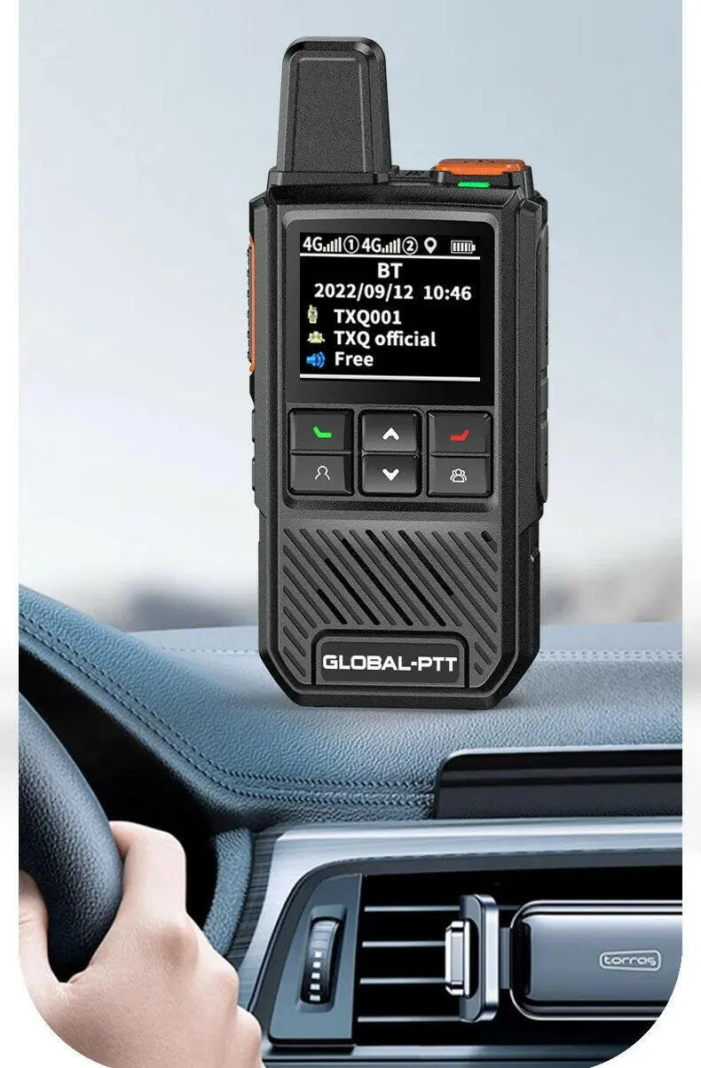 2PCS global-ptt global walkie talkie Wurui G1 POC radio commutator radios long range profesional Two-way radio internet police