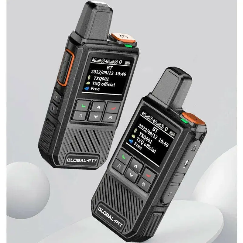 2PCS global-ptt global walkie talkie Wurui G1 POC radio commutator radios long range profesional Two-way radio internet police