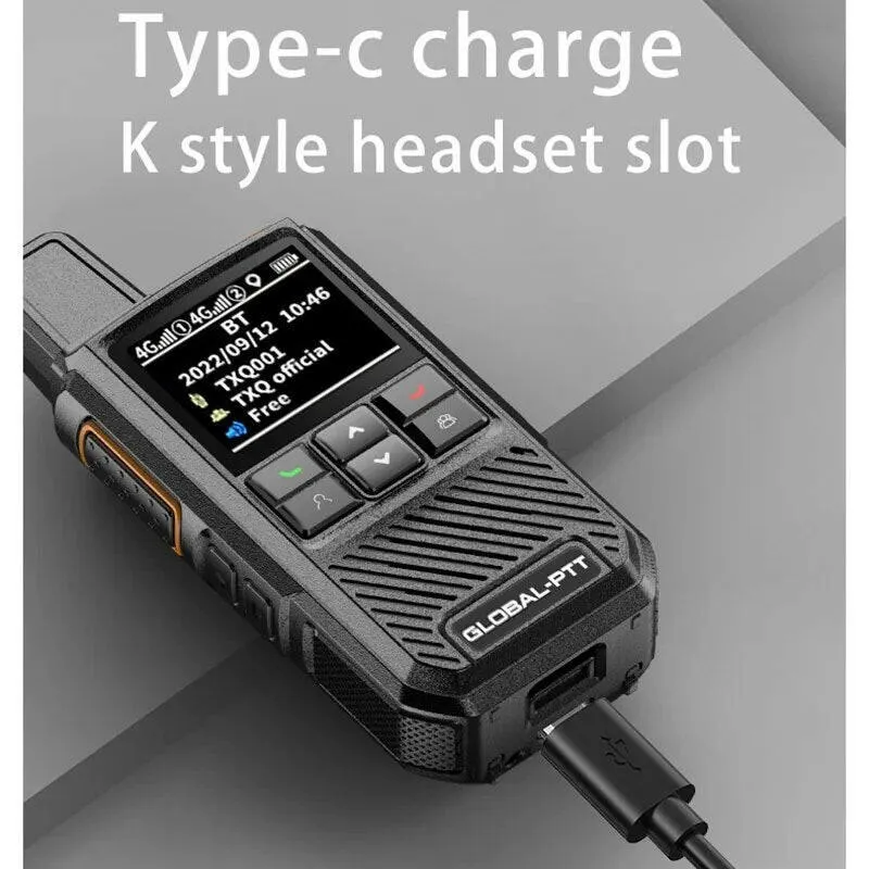 2PCS global-ptt global walkie talkie Wurui G1 POC radio commutator radios long range profesional Two-way radio internet police