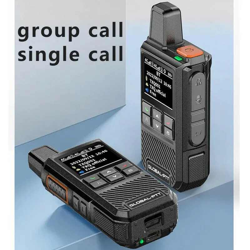 2PCS global-ptt global walkie talkie Wurui G1 POC radio commutator radios long range profesional Two-way radio internet police