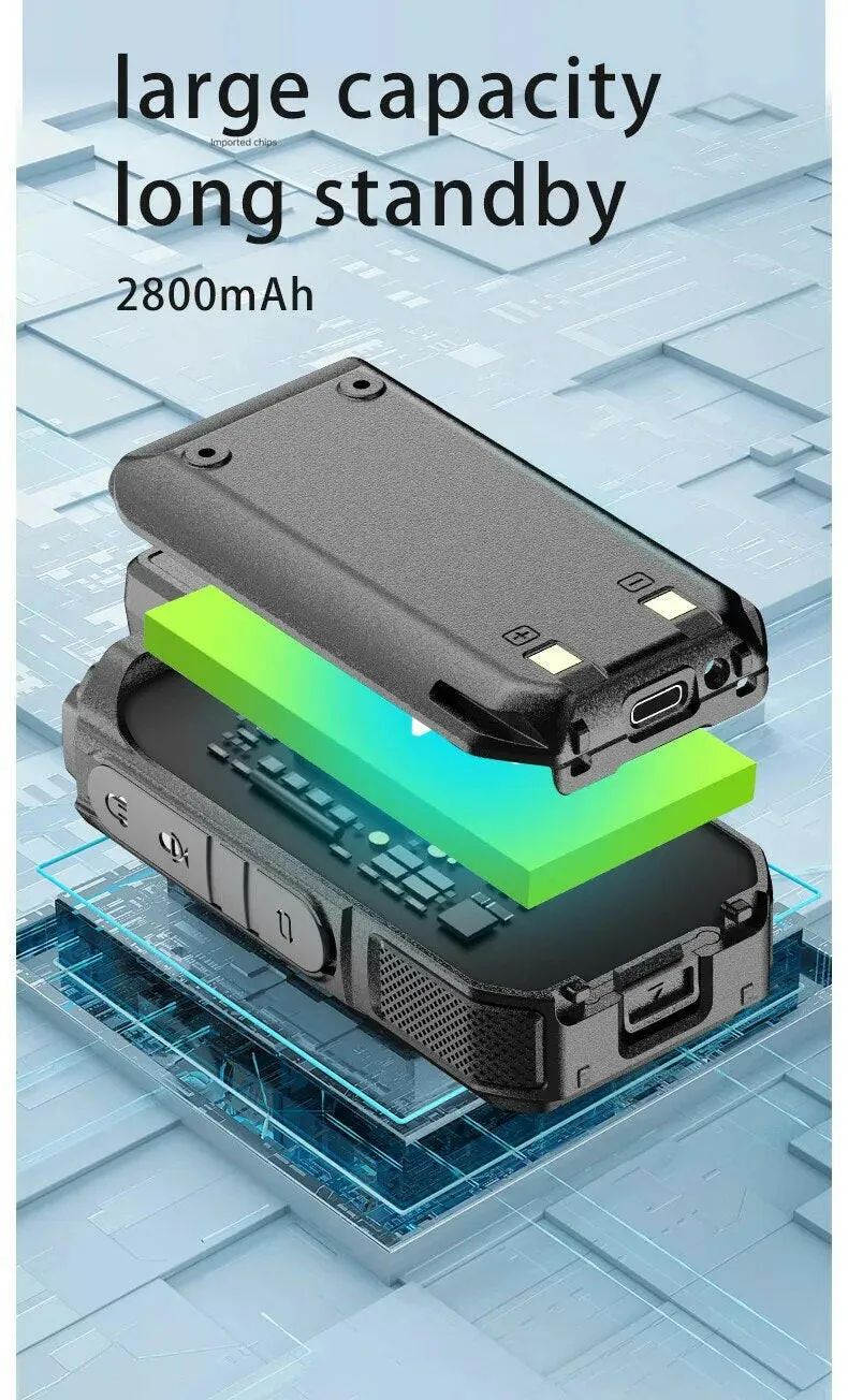 2PCS global-ptt global walkie talkie Wurui G1 POC radio commutator radios long range profesional Two-way radio internet police