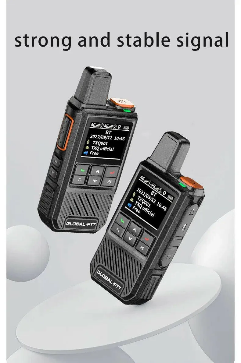 2PCS global-ptt global walkie talkie Wurui G1 POC radio commutator radios long range profesional Two-way radio internet police