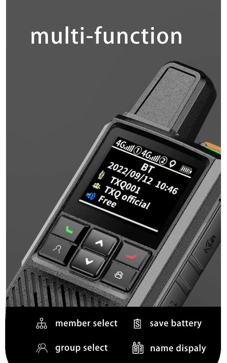 2PCS global-ptt global walkie talkie Wurui G1 POC radio commutator radios long range profesional Two-way radio internet police
