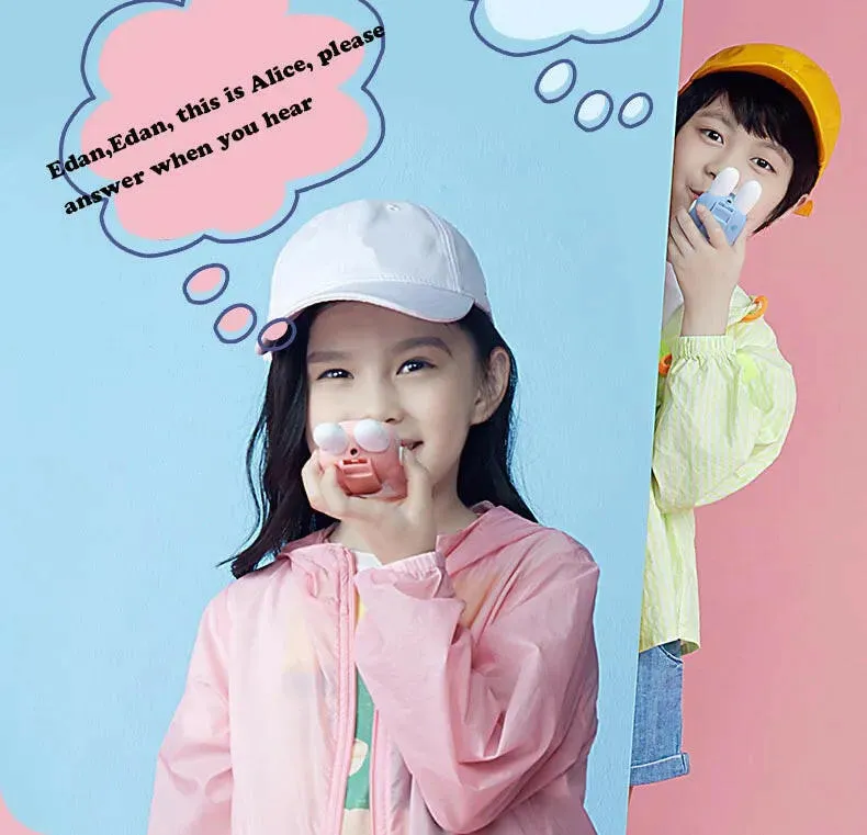 2PCS Kids Walkie Talkie Mini Phone Call Children Cartoon Talkie Walkie Toys 3KM Range UHF Radio Interphone Boys Girls Gifts
