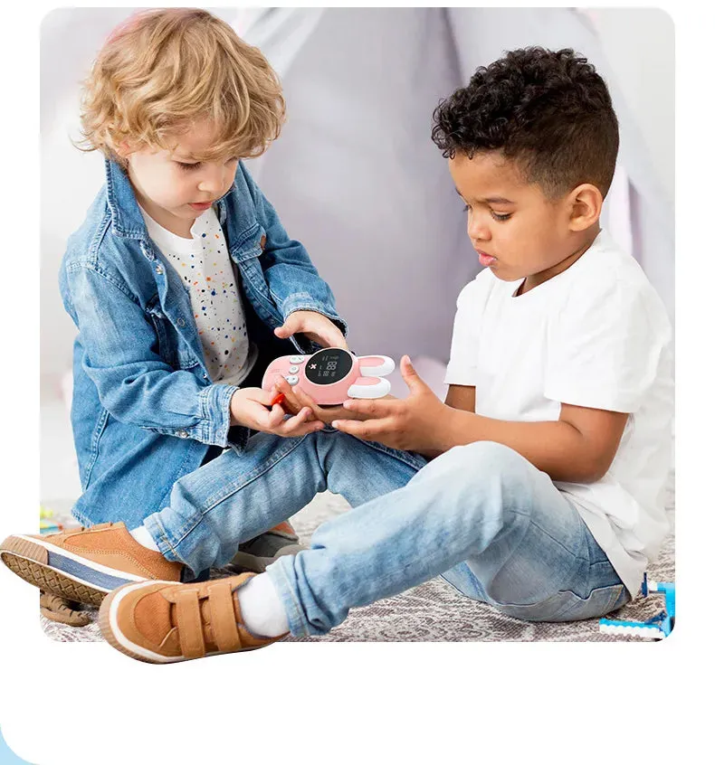 2PCS Kids Walkie Talkie Mini Phone Call Children Cartoon Talkie Walkie Toys 3KM Range UHF Radio Interphone Boys Girls Gifts