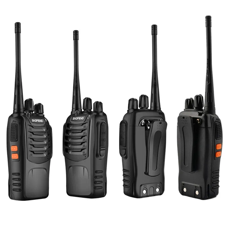 2Pcs/lot Baofeng BF-888S Walkie Talkie Frequency Long Range Portable UHF Ham Two Way Radio Receiver Transmitter Transceiver
