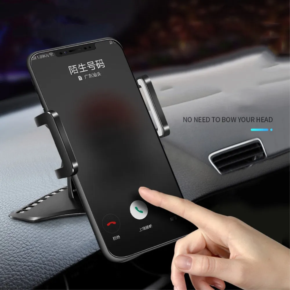 3 in 1 Car GPS Smartphone Holder: Dashboard / Visor Clamp   AC Grid Clip for Emporia Talk V20 - Black