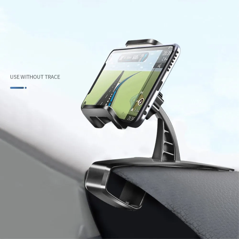 3 in 1 Car GPS Smartphone Holder: Dashboard / Visor Clamp   AC Grid Clip for Emporia Talk V20 - Black