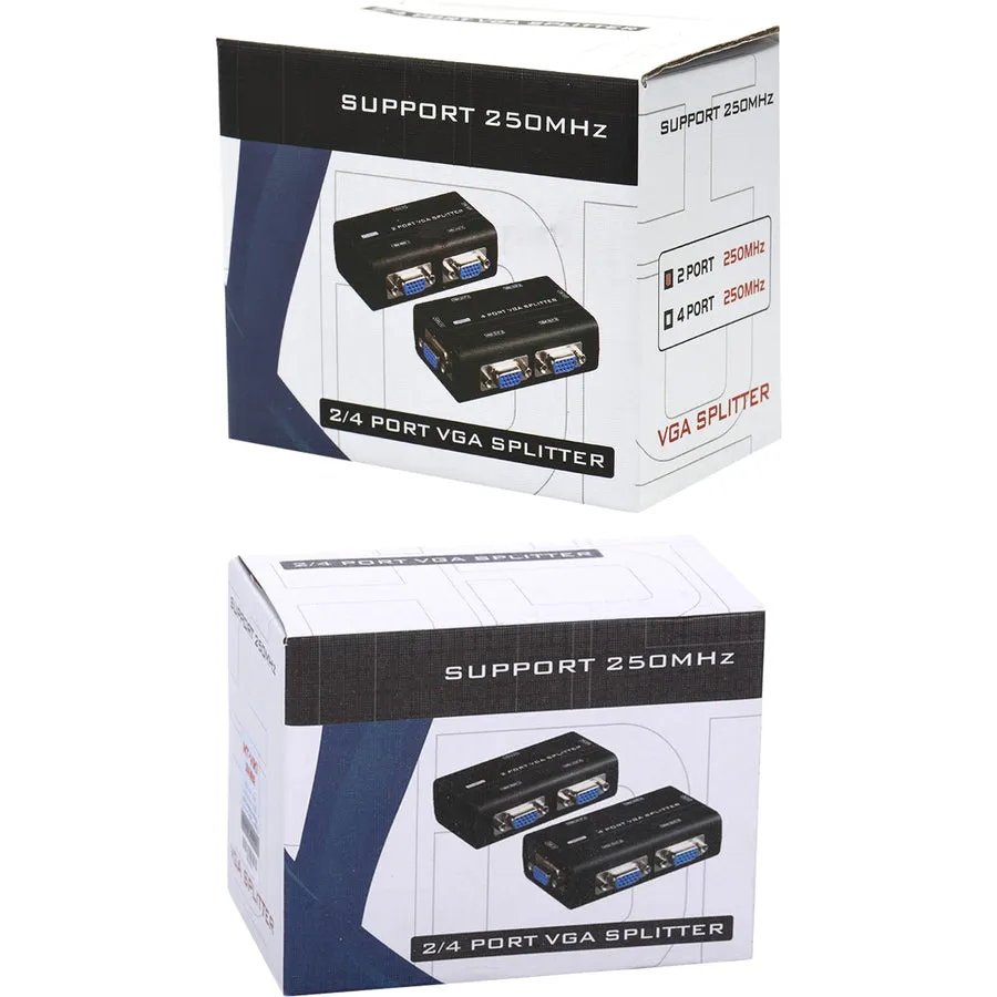 4Xem 2-Port Vga Splitter 250 Mhz