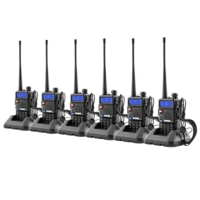 6pcs BAOFENG 136-174MHz / 400~520MHz Dual Band Walkie Talkie