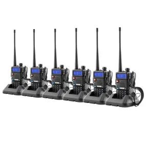 6pcs BAOFENG 1.5" LCD 136~174MHz / 400~520MHz Dual Band Walkie Talkie