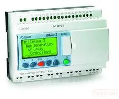 88974161, Millenium 3 Essential XD26-16I/10O R, 16 x On/Off inputs, Incl 6 analogue inputs, 10 x Static relay outputs incl 4 x PWM output, 24 VDC Supply, Blue Display