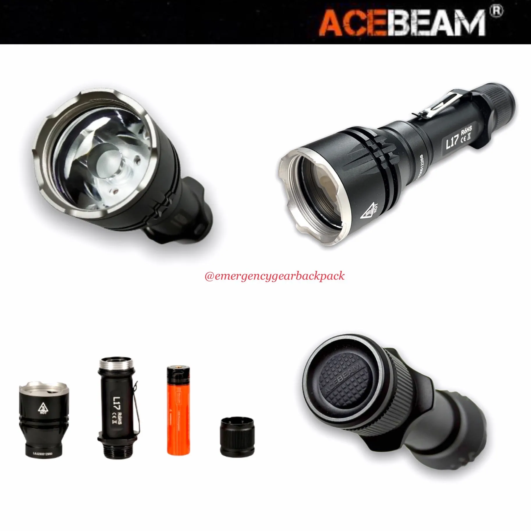 ACEBEAM L17 Ultra-long Range Flashlight