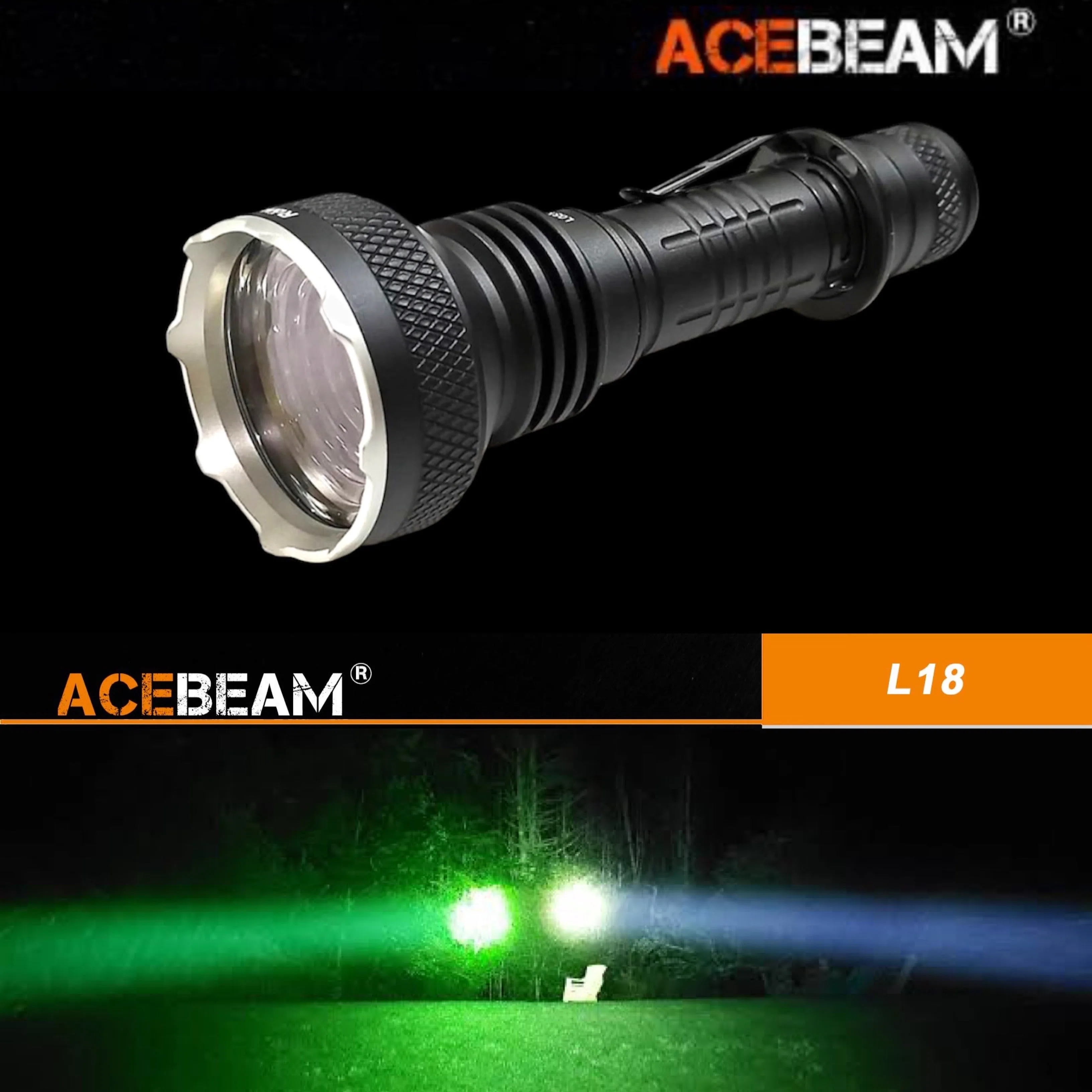 ACEBEAM L18 Ultra-long Range Tactical Flashlight